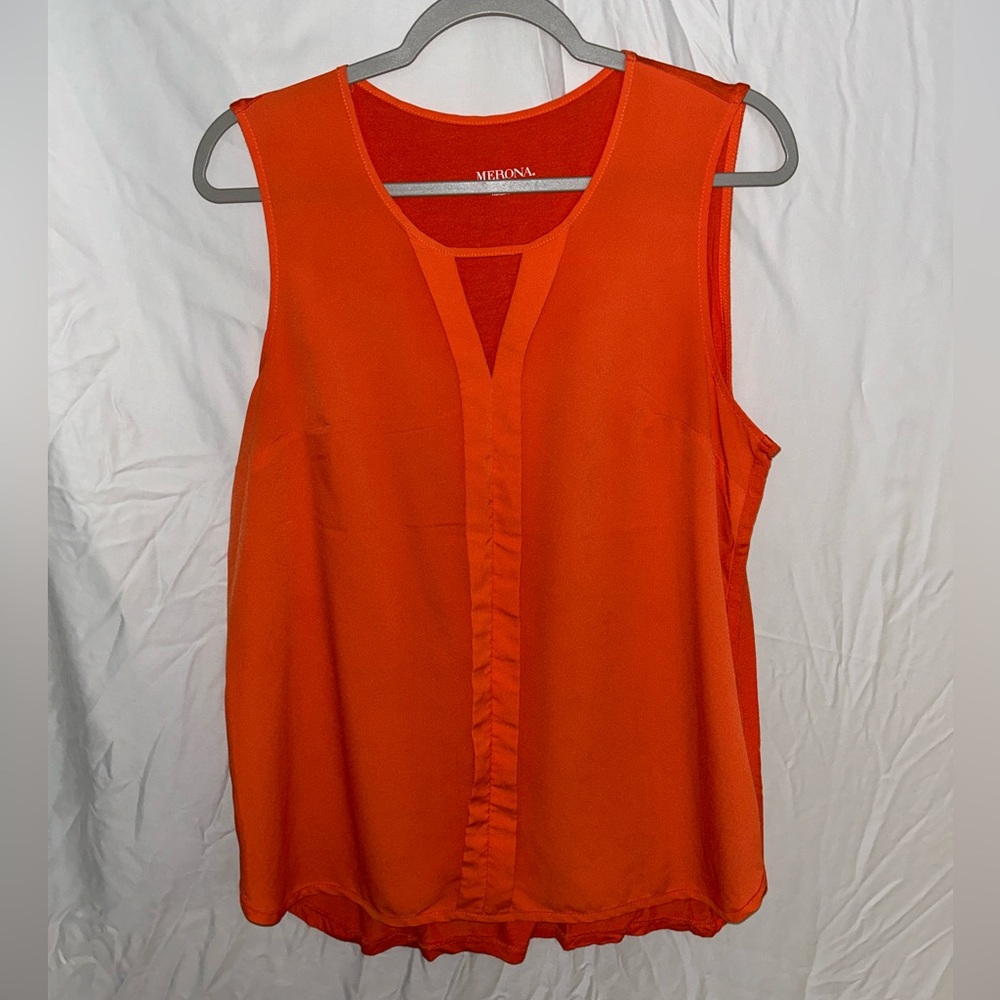 Merona Sleeveless Blouse, Size Large
